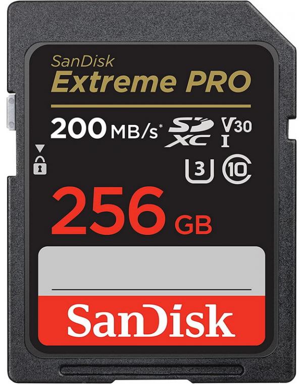 SanDisk Extreme PRO Pomnilniška kartica SD 256 GB UHS-I