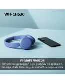 WH-CH530W Bele brezžične slušalke za odličen zvok WH-CH530W Bele brezžične slušalke za odličen zvok