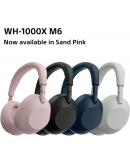 WH-1000XM6S srebrne slušalke z odpravljanjem šumov