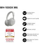 WH-1000XM6S srebrne slušalke z odpravljanjem šumov