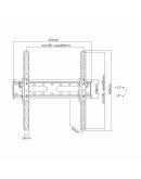 Stenski TV nosilec z naklonom do 45kg do 70"