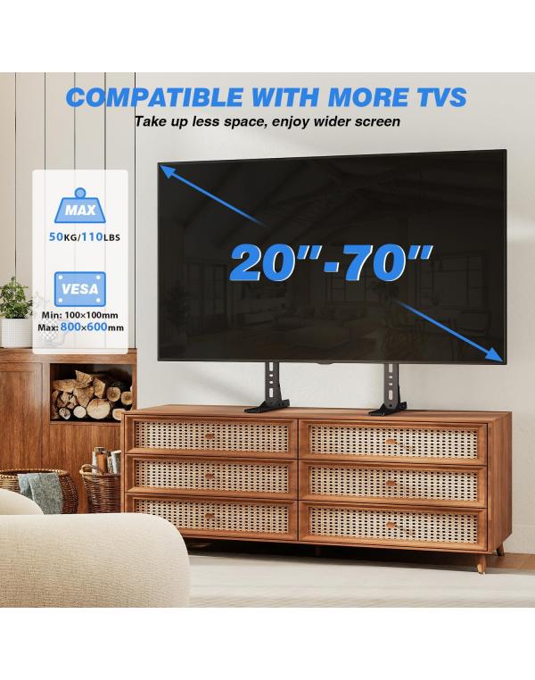 Namizno TV stojalo do 50kg in 24" do 70"