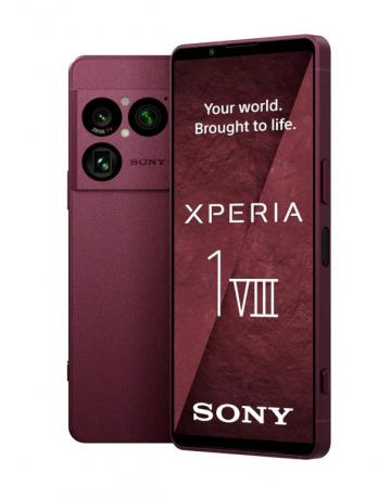 Xperia telefon 1 VIII rdeč