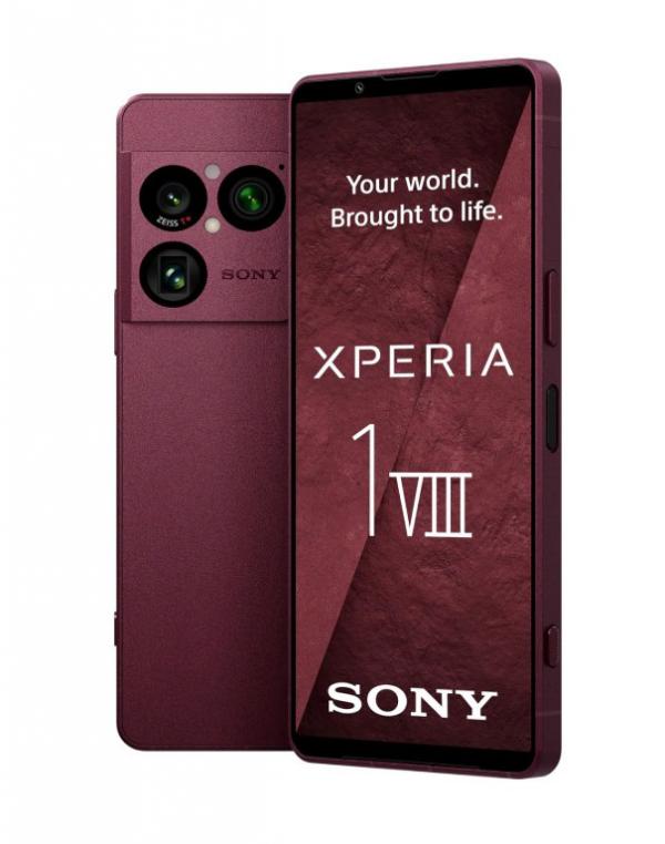 Xperia telefon 1 VIII rdeč